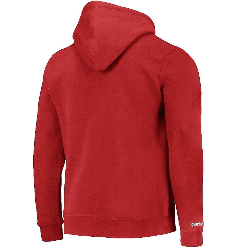 Mitchell And Ness Jumpers Chicago Bulls Mitchell & Ness NBA HWC Logo Vintage Hoodie Jumper - Faded Maroon