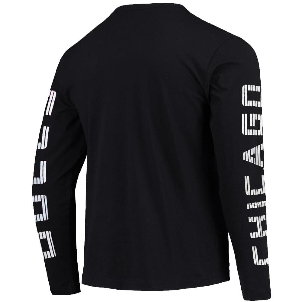 Mitchell And Ness T-Shirts Chicago Bulls Mitchell & Ness NBA HWC Outline Long Sleeve T-Shirt - Black