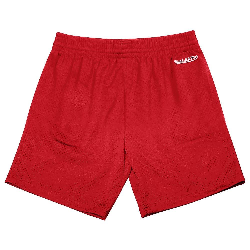 Mitchell And Ness Shorts Chicago Bulls Mitchell & Ness NBA HWC Premium Mesh Court Shorts - Red