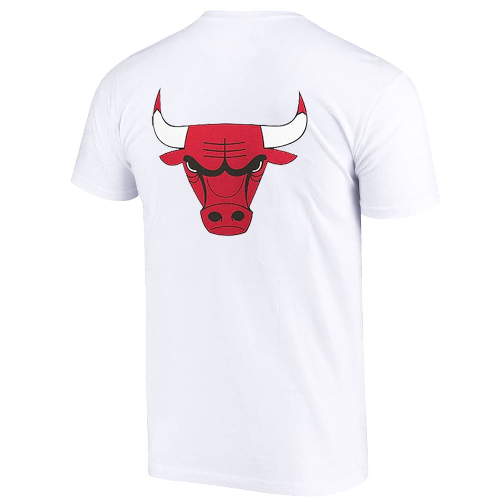 Mitchell And Ness T-Shirts Chicago Bulls Mitchell & Ness NBA Retro Repeat T-Shirt - White