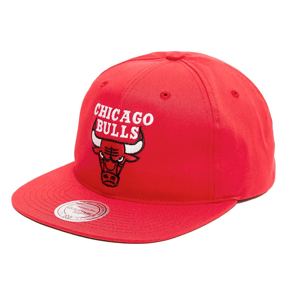 Mitchell And Ness Caps Chicago Bulls Mitchell & Ness NBA Stripes Deadstock Snapback Hat - Red