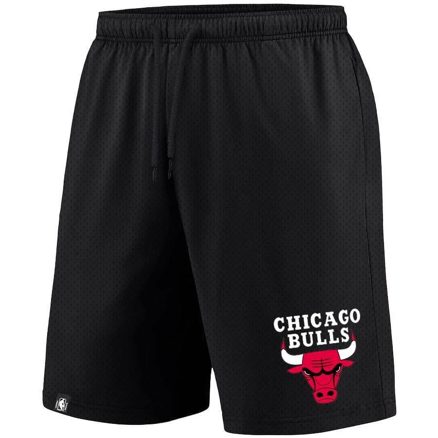 NBA Essentials Shorts Chicago Bulls NBA Essentials Team Logo Mesh Shorts - Black