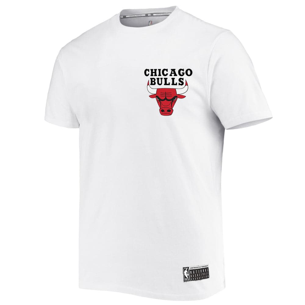 NBA Essentials T-Shirts Chicago Bulls NBA Essentials Team Logo Repeat T-Shirt - White