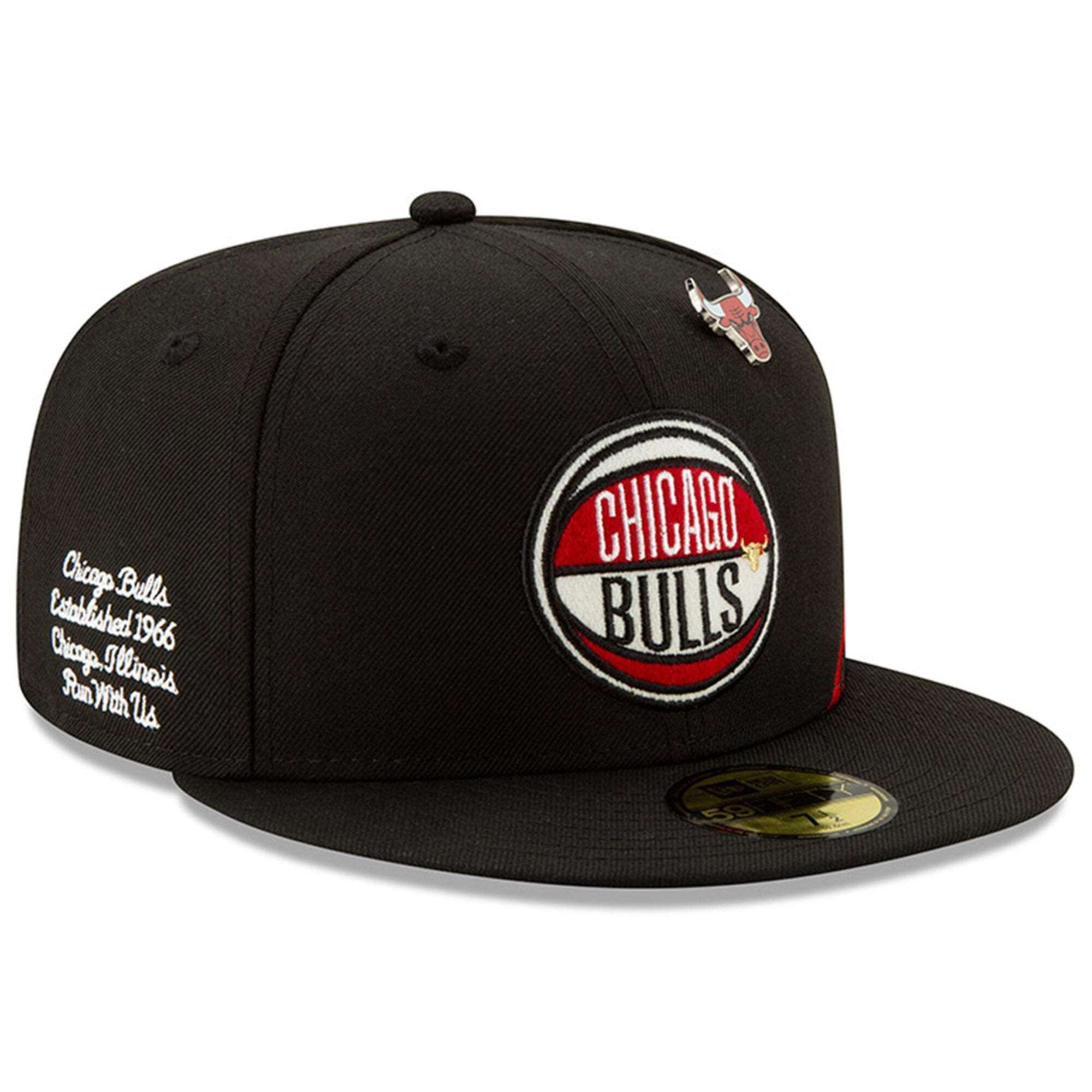 New Era Caps Chicago Bulls New Era 2019 NBA Draft 59FIFTY Fitted Hat - Black