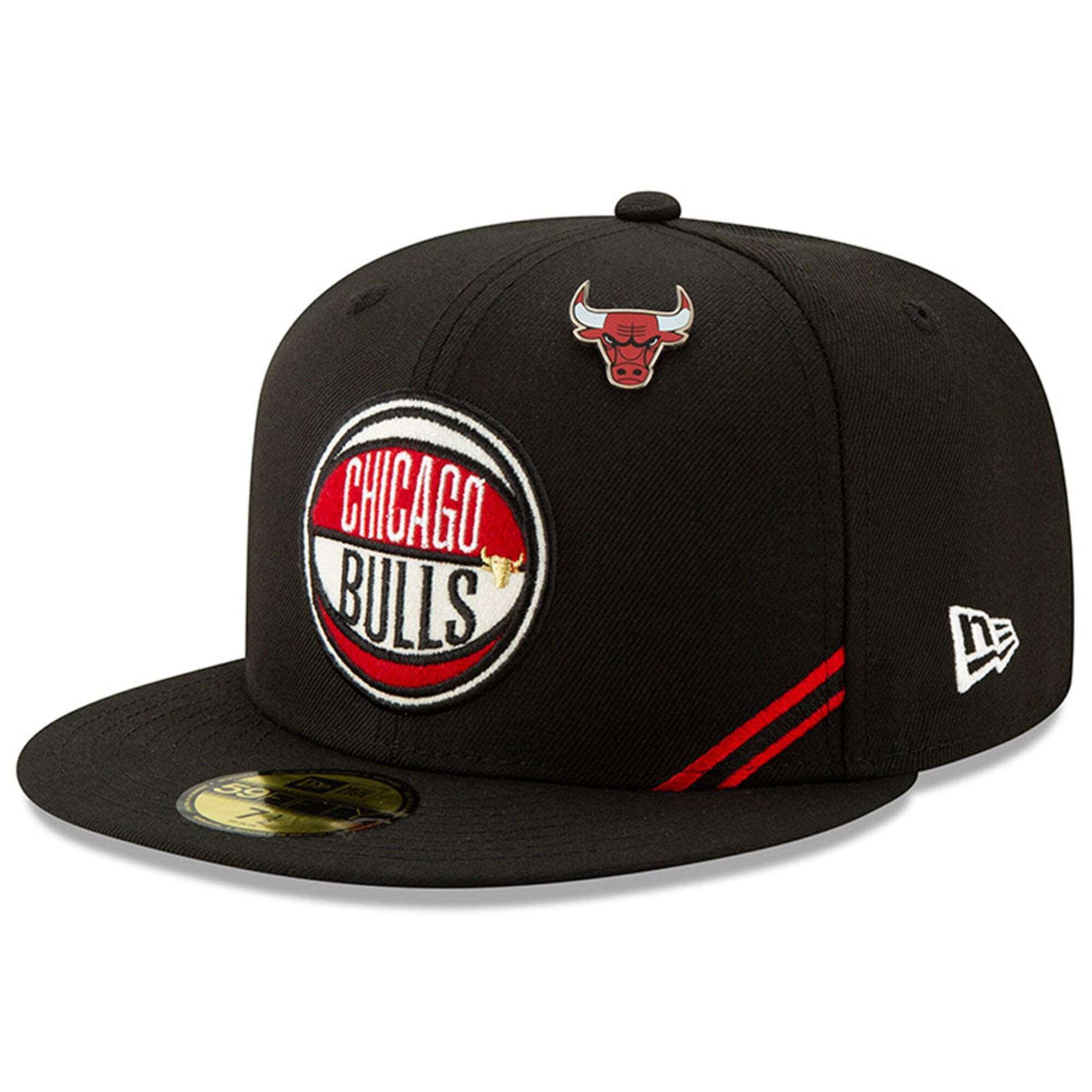 New Era Caps Chicago Bulls New Era 2019 NBA Draft 59FIFTY Fitted Hat - Black