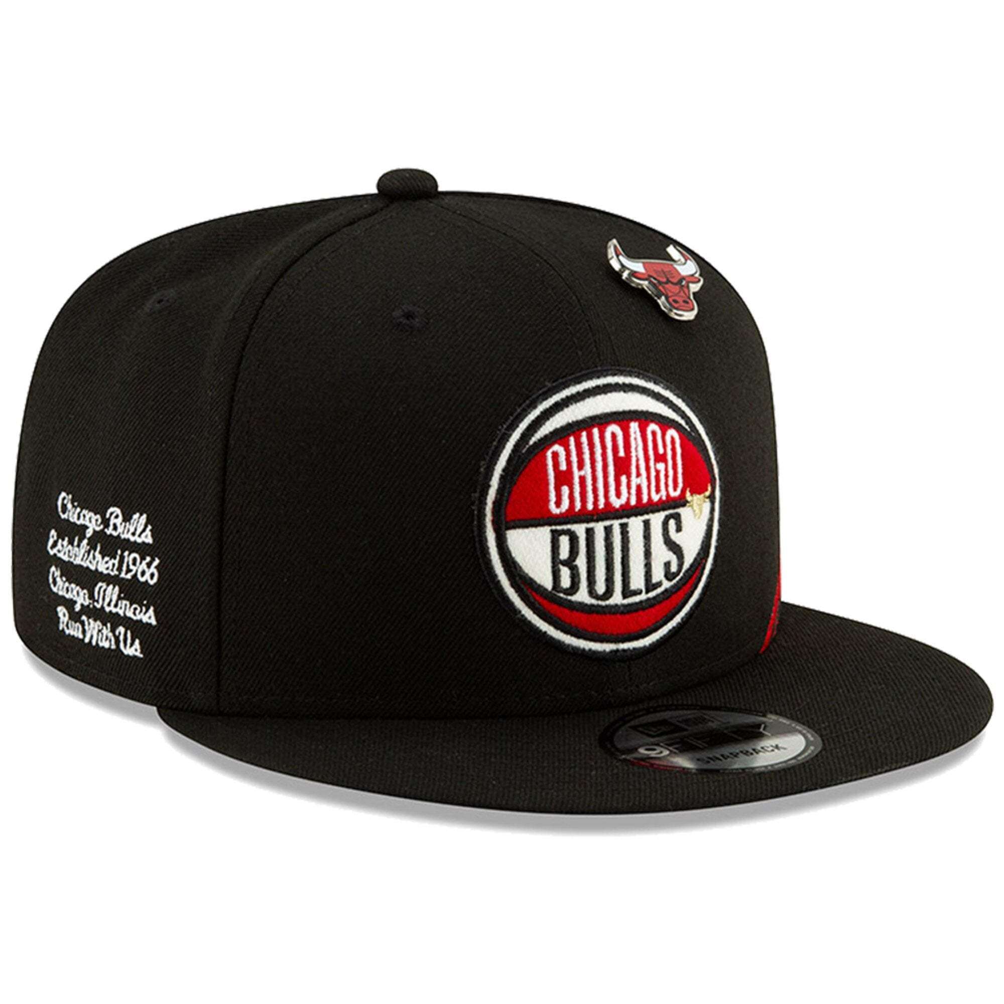 New Era Caps Chicago Bulls New Era 2019 NBA Draft 9FIFTY Snapback Hat - Black