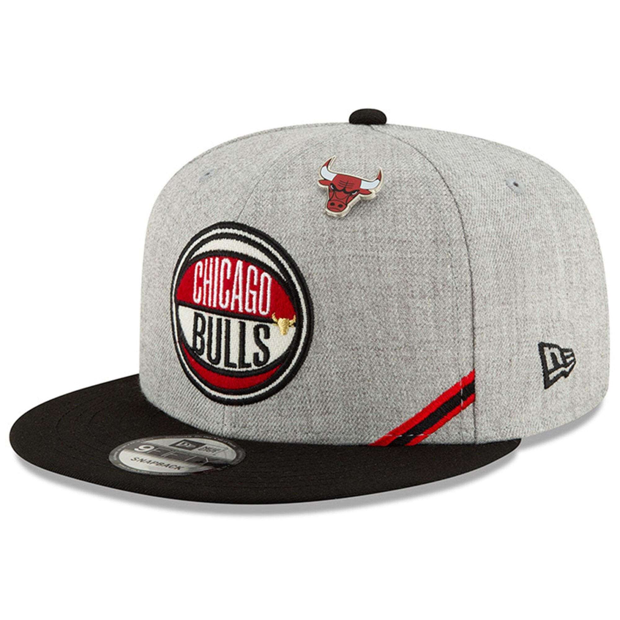 New Era Caps Chicago Bulls New Era 2019 NBA Draft 9FIFTY Snapback Hat - Heather