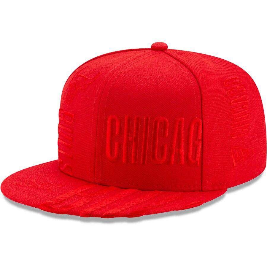 New Era Caps Chicago Bulls New Era NBA 2019 Tonal Tip-Off 9FIFTY Snapback Hat - Red