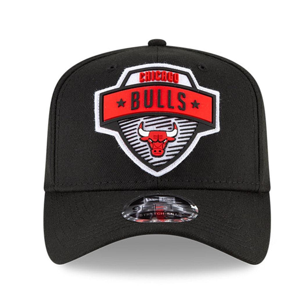 New Era Caps Chicago Bulls New Era NBA 2020 Tip-Off 9FIFTY Stretch-Snap Curve Hat - Black