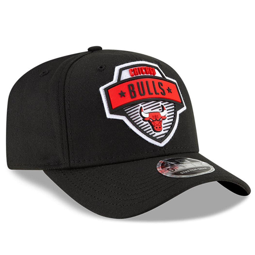 New Era Caps Chicago Bulls New Era NBA 2020 Tip-Off 9FIFTY Stretch-Snap Curve Hat - Black