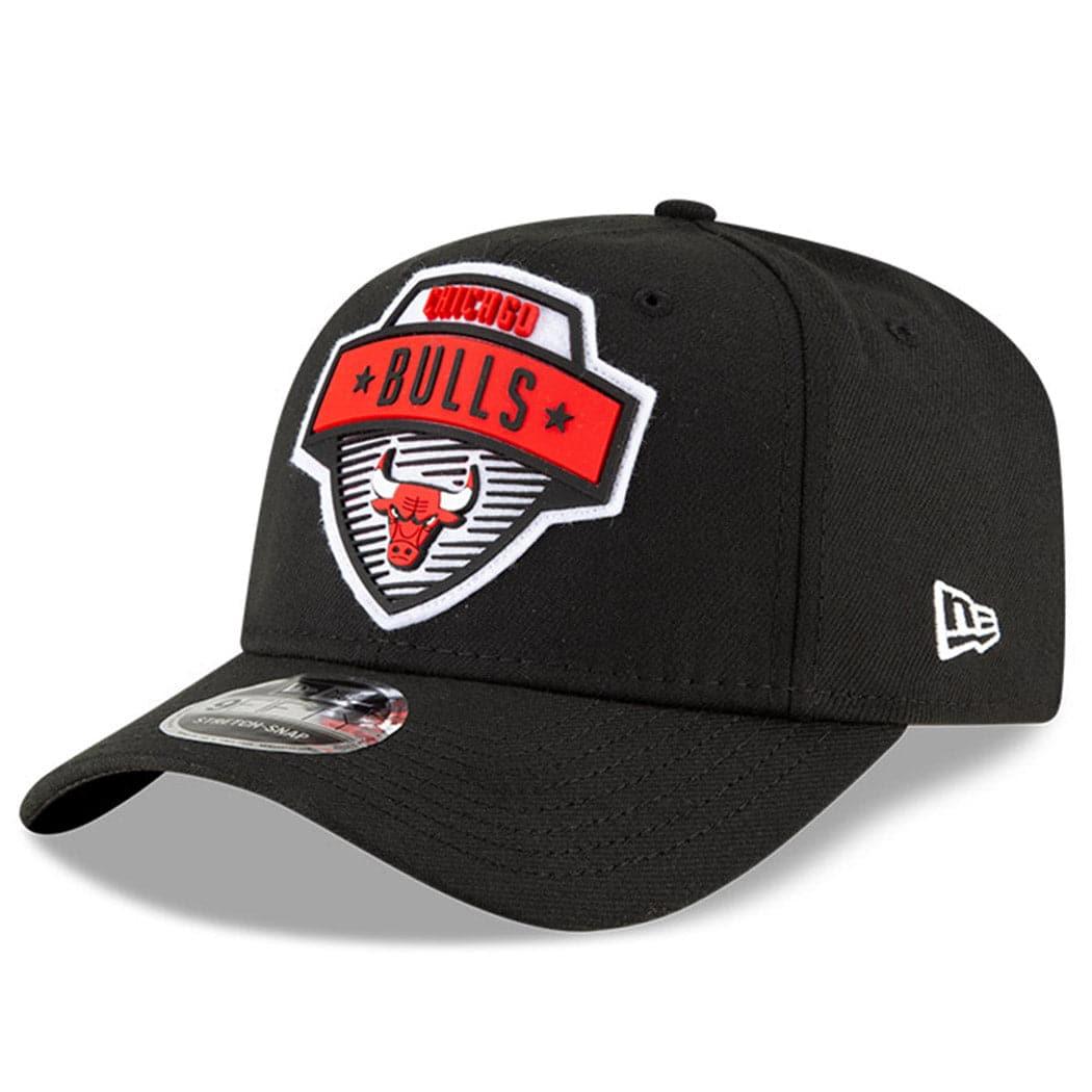New Era Caps Chicago Bulls New Era NBA 2020 Tip-Off 9FIFTY Stretch-Snap Curve Hat - Black