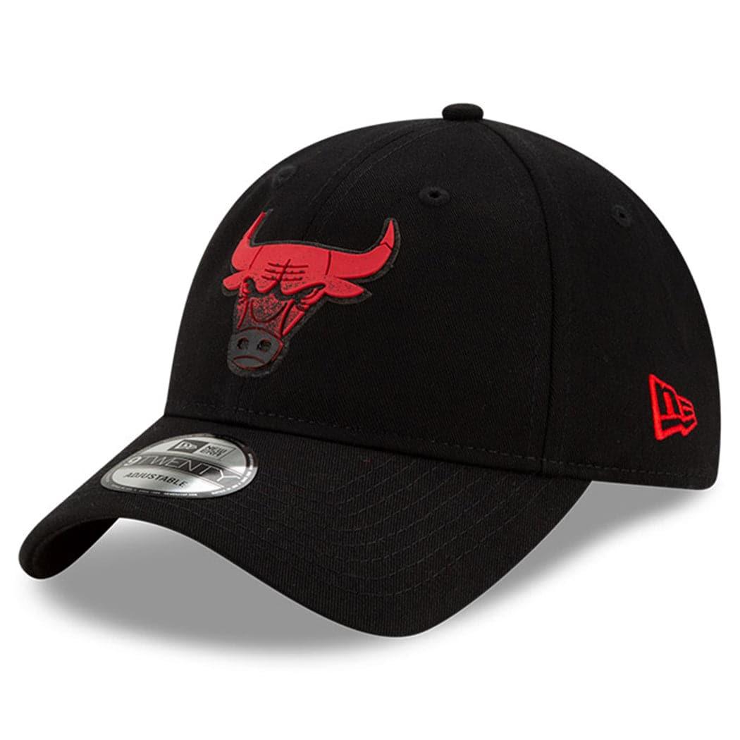 New Era Caps Chicago Bulls New Era NBA 2021 Back Half 9TWENTY Curved Hat - Black