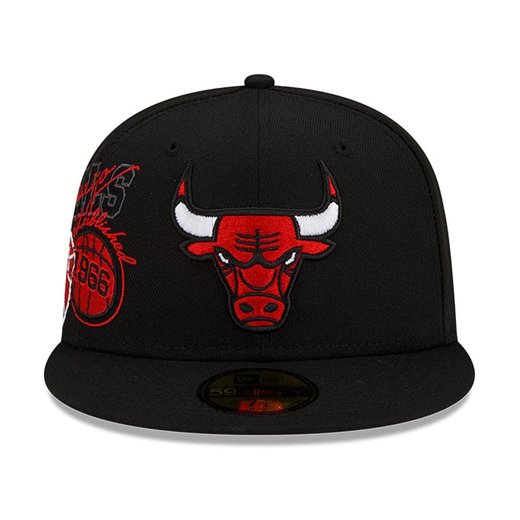 New Era Caps Chicago Bulls New Era NBA 21-22 Back Half 59FIFTY Fitted Hat - Black