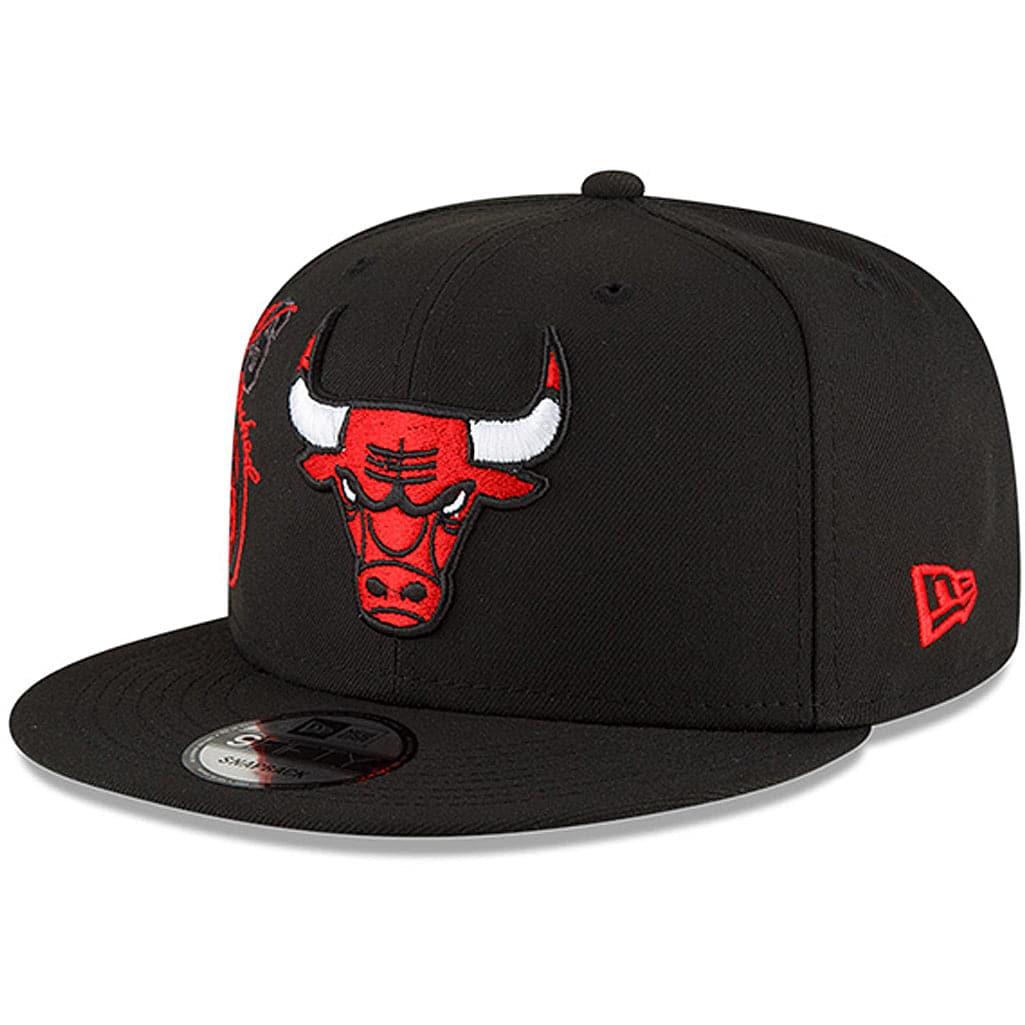 New Era Caps Chicago Bulls New Era NBA 21-22 Back Half 9FIFTY Snapback Hat - Black