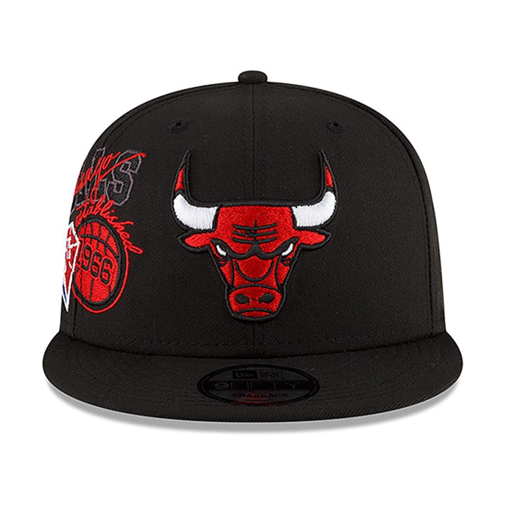 New Era Caps Chicago Bulls New Era NBA 21-22 Back Half 9FIFTY Snapback Hat - Black