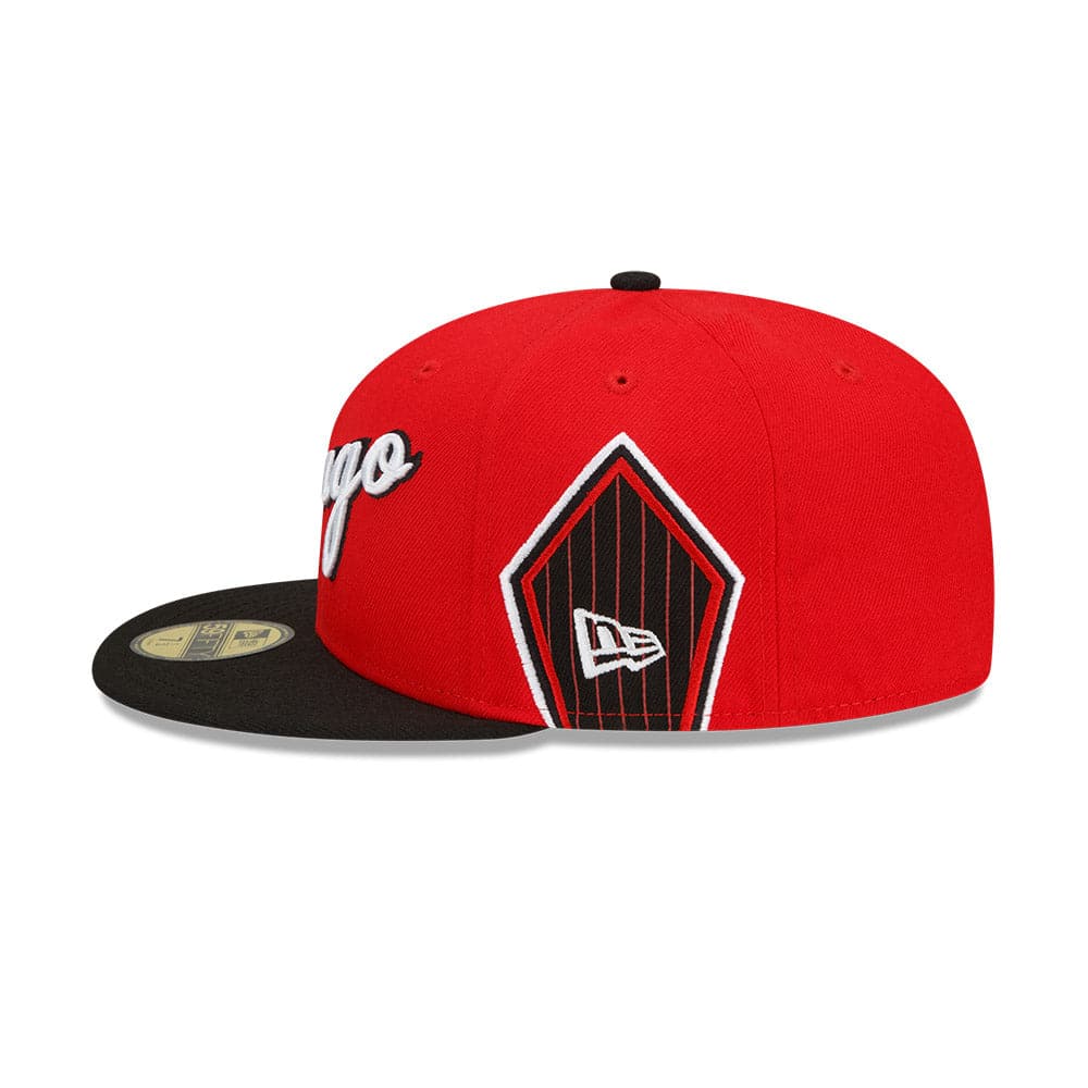 New Era Caps Chicago Bulls New Era NBA 21-22 City Edition 59FIFTY Fitted Hat - Red