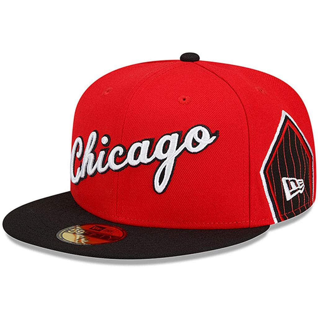 New Era Caps Chicago Bulls New Era NBA 21-22 City Edition 59FIFTY Fitted Hat - Red