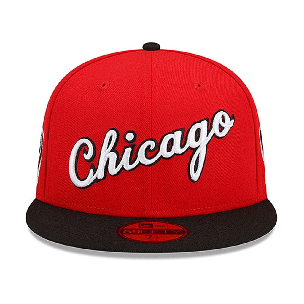 New Era Caps Chicago Bulls New Era NBA 21-22 City Edition 59FIFTY Fitted Hat - Red