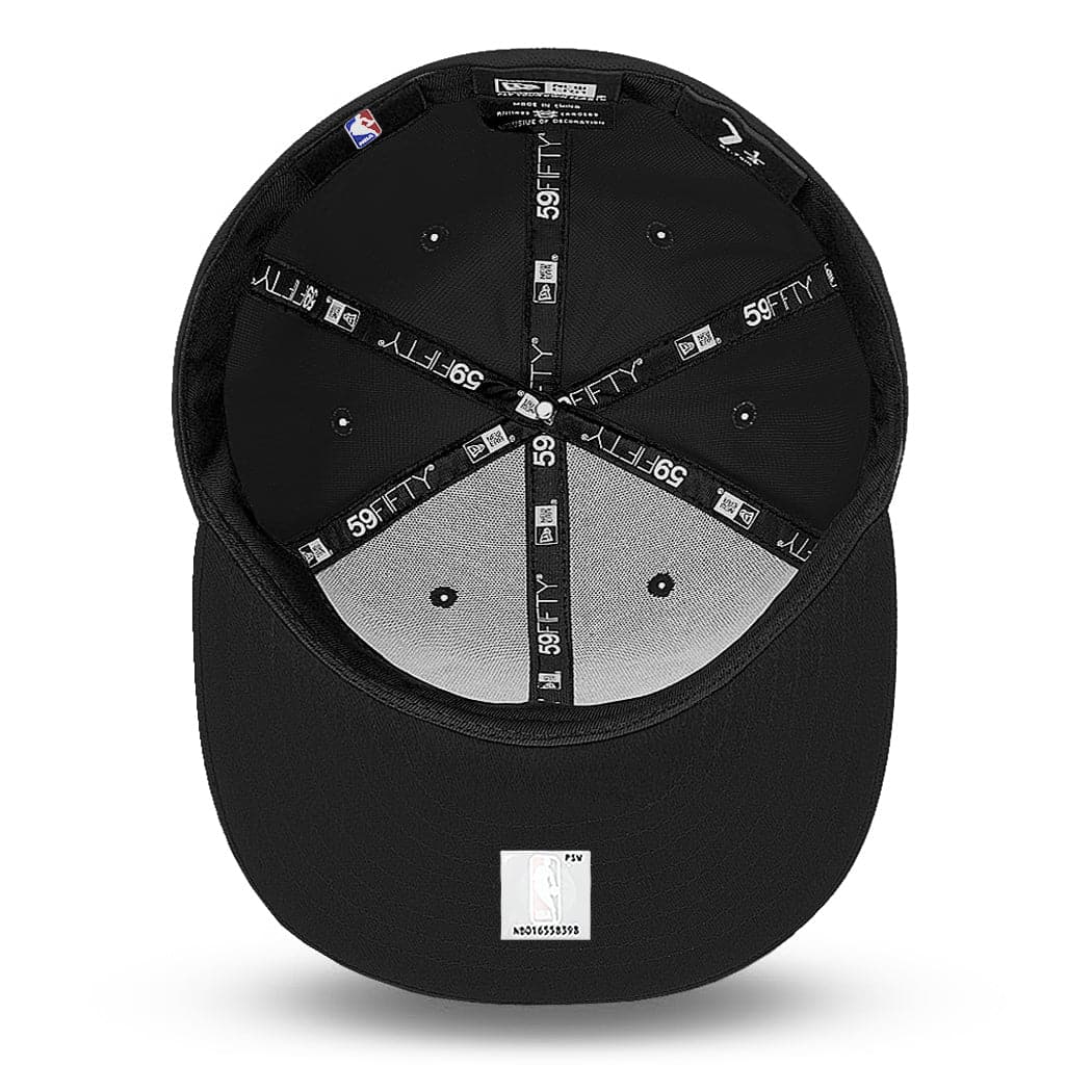 New Era Caps Chicago Bulls New Era NBA Amber Logo 59FIFTY Fitted Hat - Black