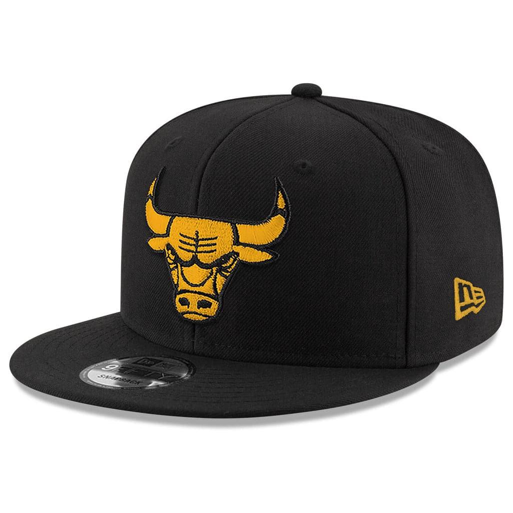 New Era Caps Chicago Bulls New Era NBA Amber Logo 9FIFTY Snapback Hat - Black