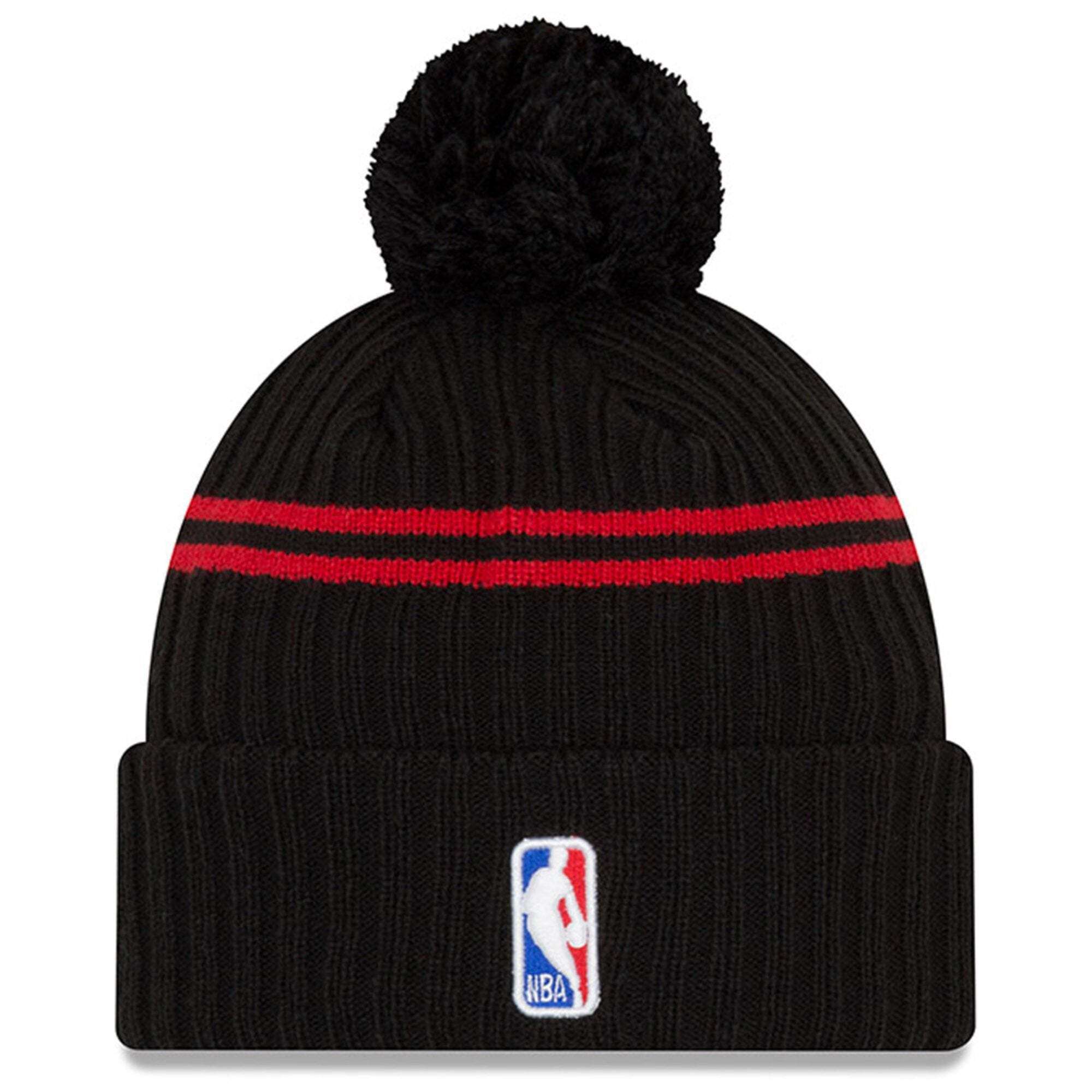 New Era Beanies Chicago Bulls New Era NBA Draft Night Knit Beanie w/Pin - Black