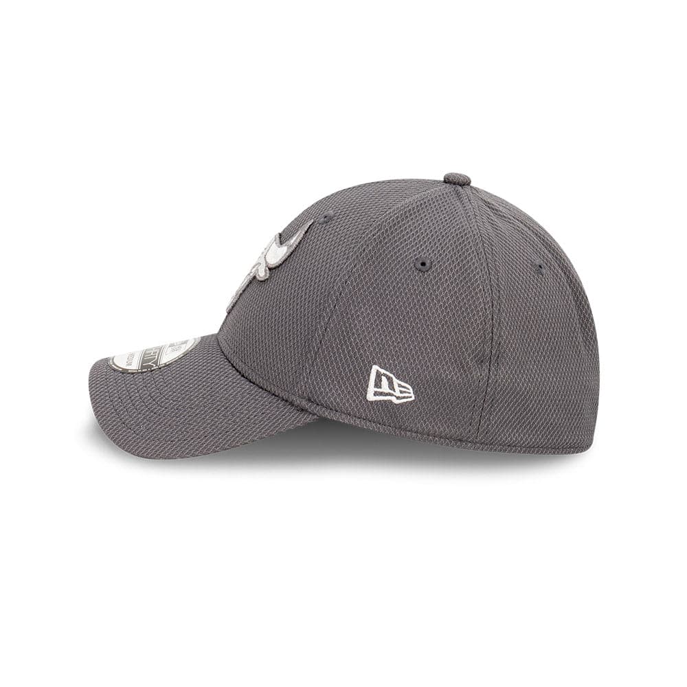 New Era Caps Chicago Bulls New Era NBA Graphite Diamond Era 39THIRTY Stretch Fit Hat - Grey
