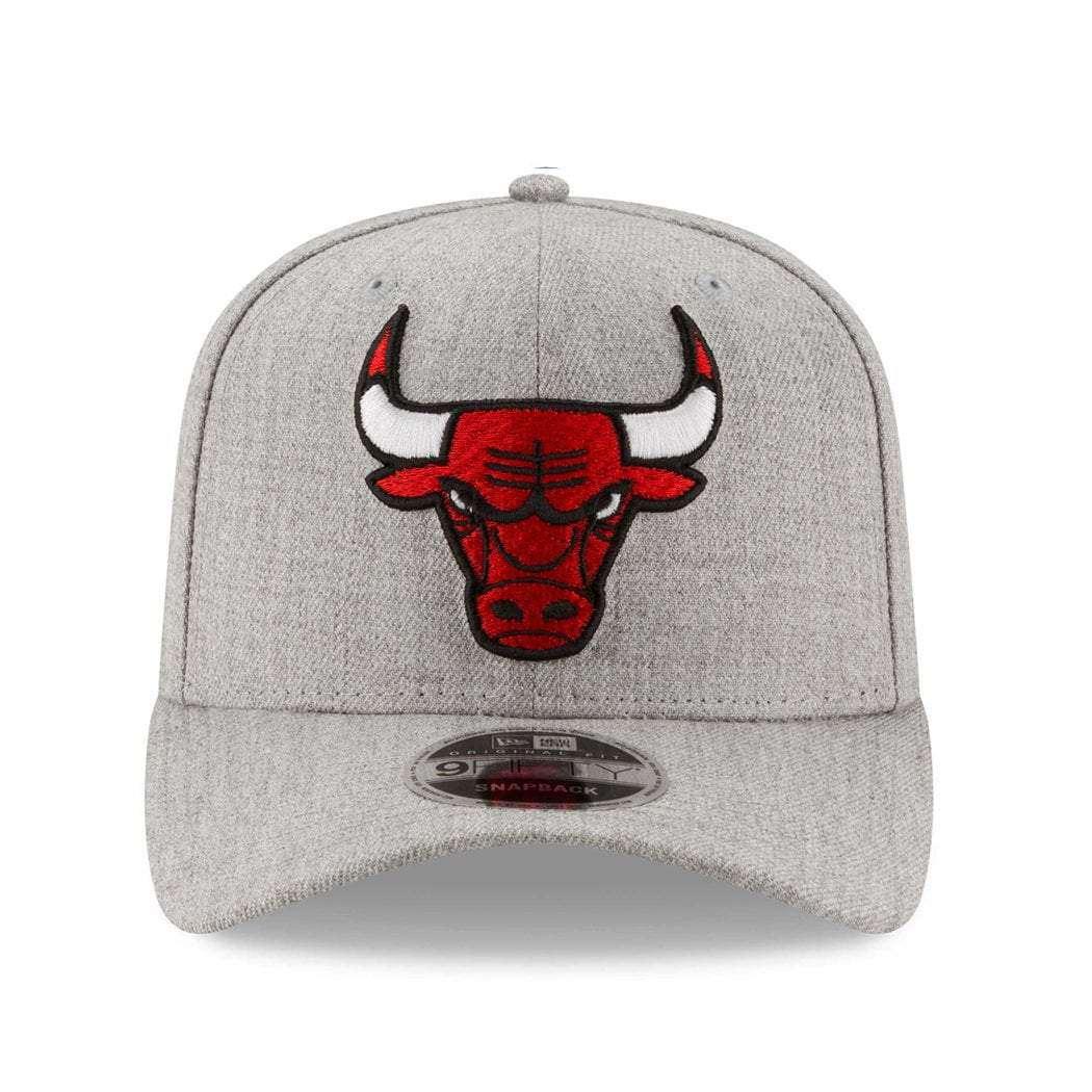 New Era Caps Chicago Bulls New Era NBA Heather Drop 9FIFTY Pre-Curved Snapback Hat