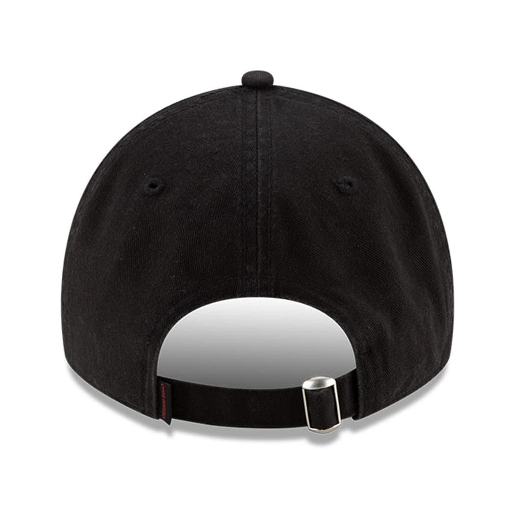 New Era Caps Chicago Bulls New Era NBA Ligature 9TWENTY Curved Hat - Black