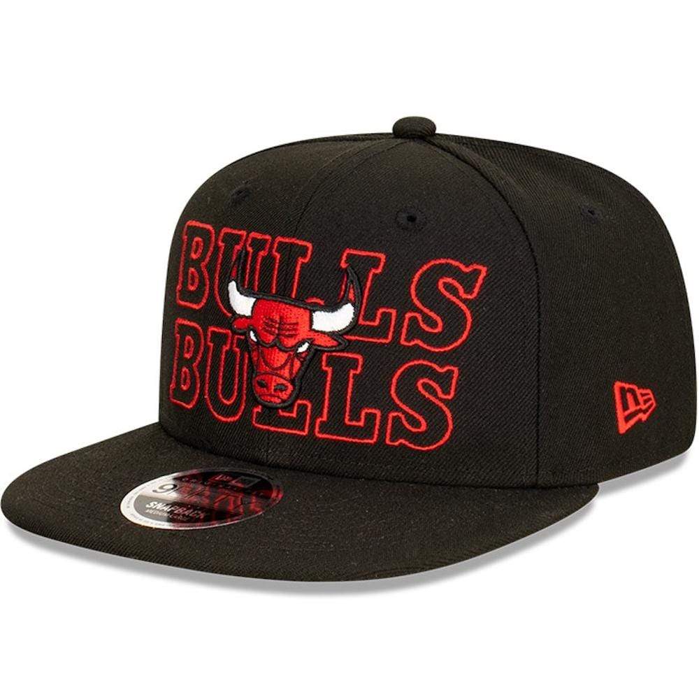 New Era Caps Chicago Bulls New Era NBA Neon Lights Original Fit 9FIFTY Snapback Hat - Black