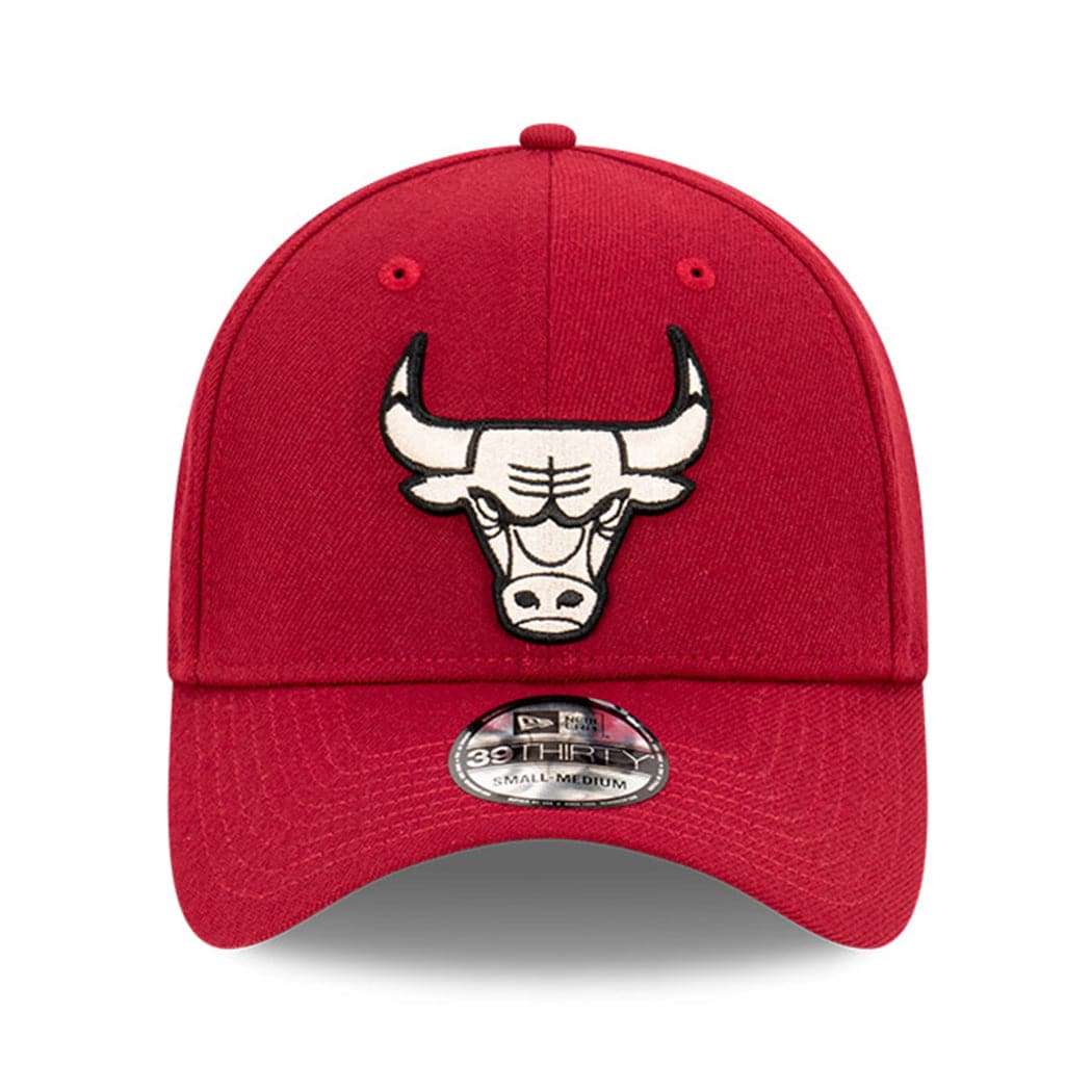 New Era Caps Chicago Bulls New Era NBA Stone Team 39THIRTY Stretch Fit Hat - Cardinal