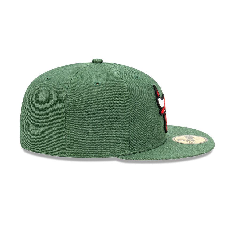 New Era Caps Chicago Bulls New Era NBA Team 59FIFTY Fitted Hat - Rifle Green