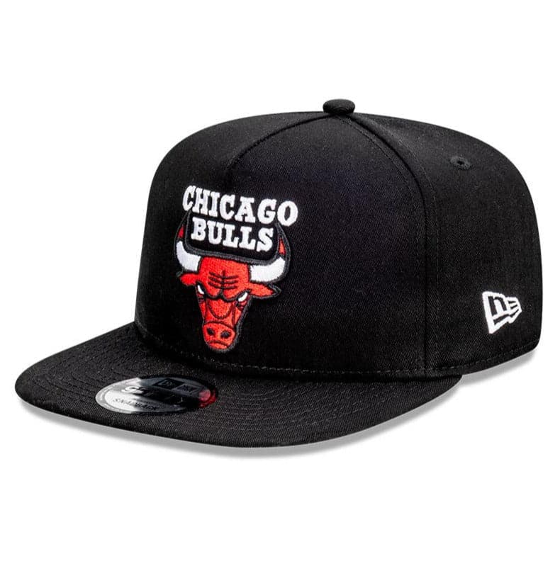 New Era Caps Chicago Bulls New Era NBA Team 9FIFTY A-Frame Snapback Hat - Black