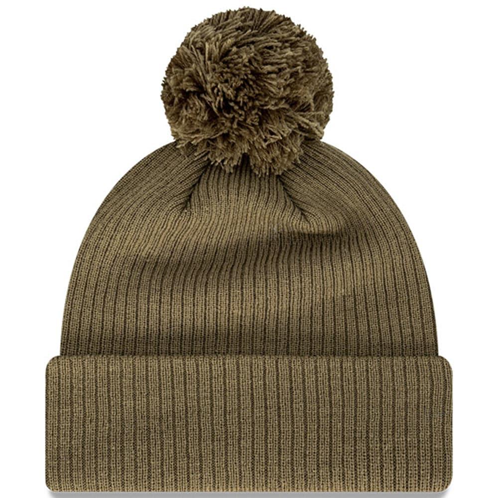 New Era Beanies Chicago Bulls New Era NBA Team Pom Knit Beanie - Olive