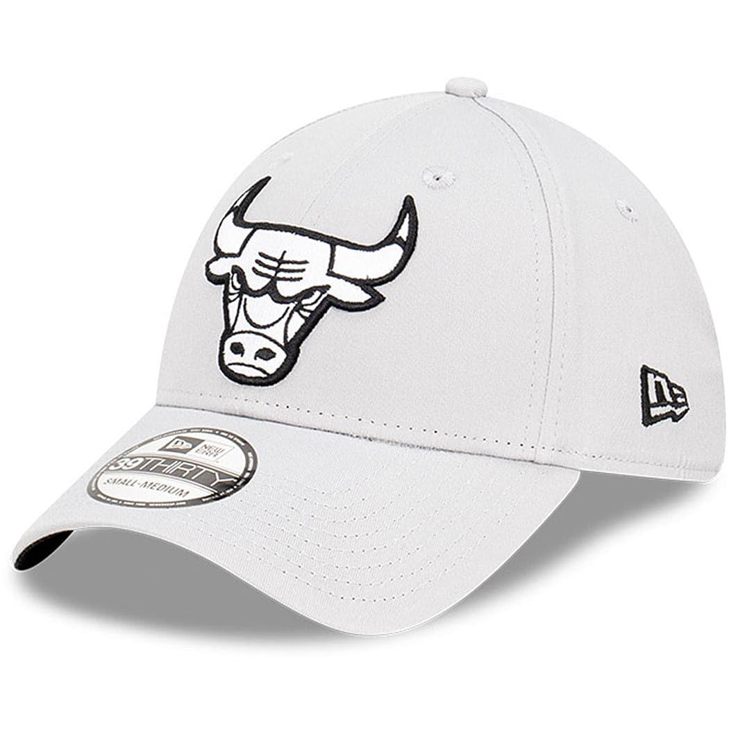 New Era Caps Chicago Bulls New Era NBA Team Storm 39THIRTY Flex Fit Hat - Grey