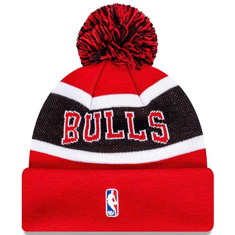 New Era Beanies Chicago Bulls New Era NBA Team Wordmark Knit Beanie - Red