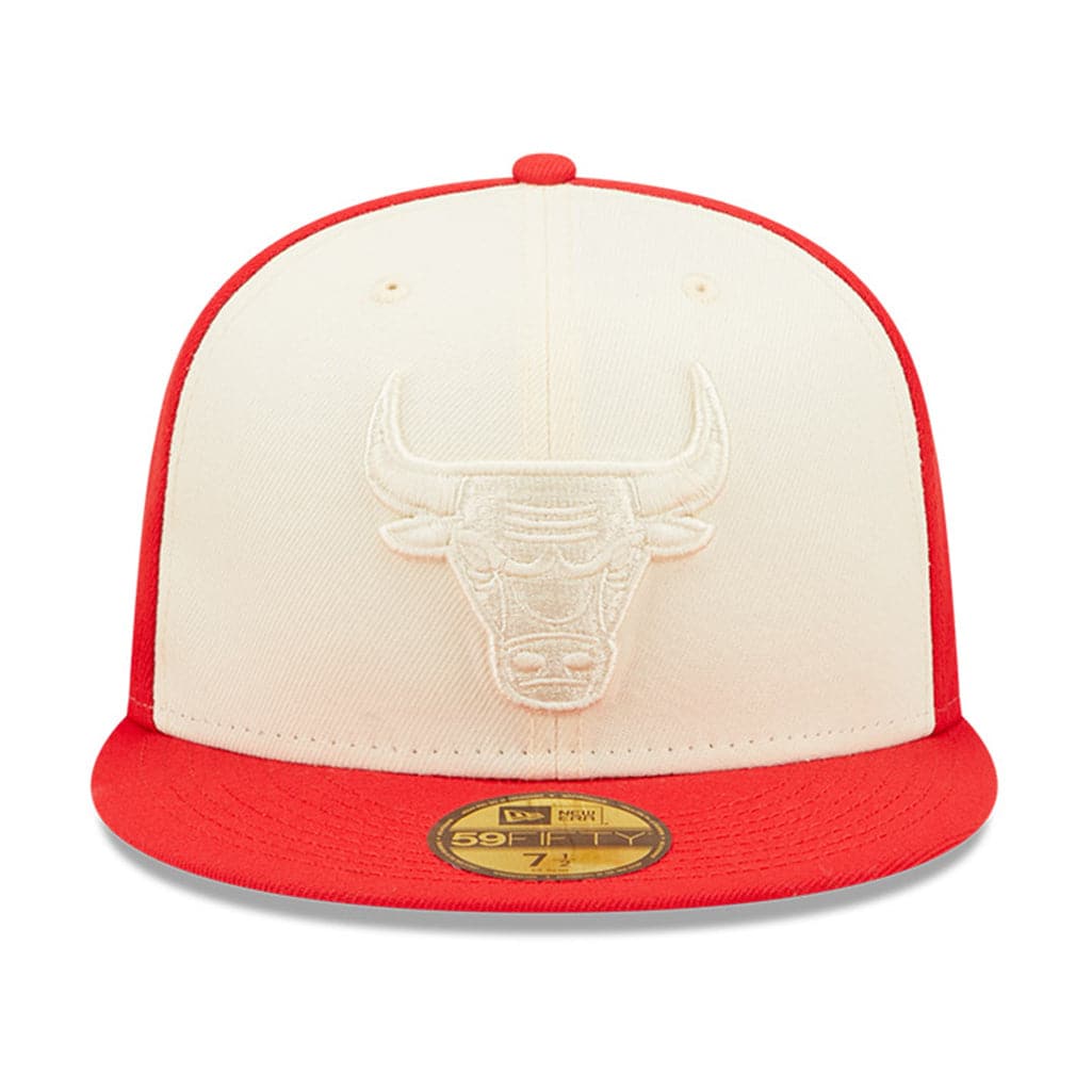 New Era Caps Chicago Bulls New Era NBA Tonal 2-Tone 59FIFTY Fitted Hat  - Red