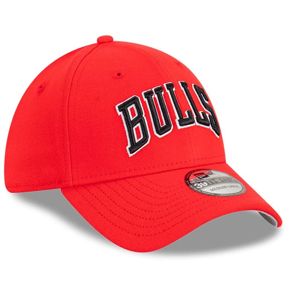 New Era Caps Chicago Bulls New Era NBA Wordmark 39THIRTY Stretch Fit Hat - Red