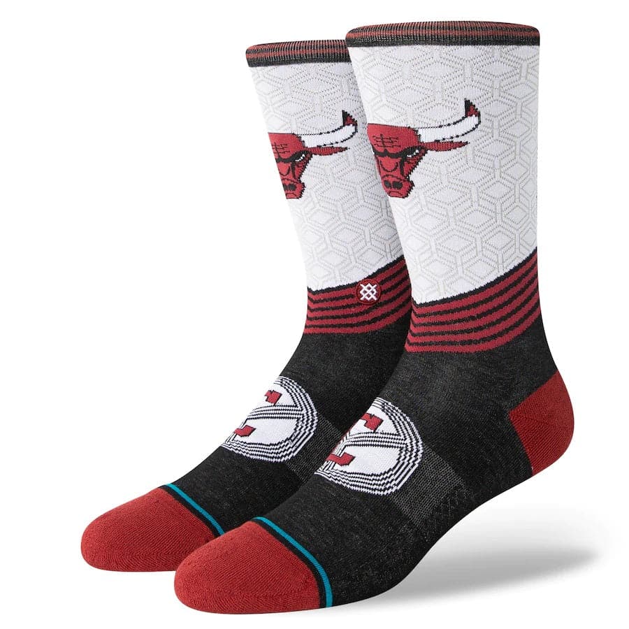 Stance Socks Large (9-12 US) Chicago Bulls Stance NBA 22-23 City Edition Crew Socks - Black