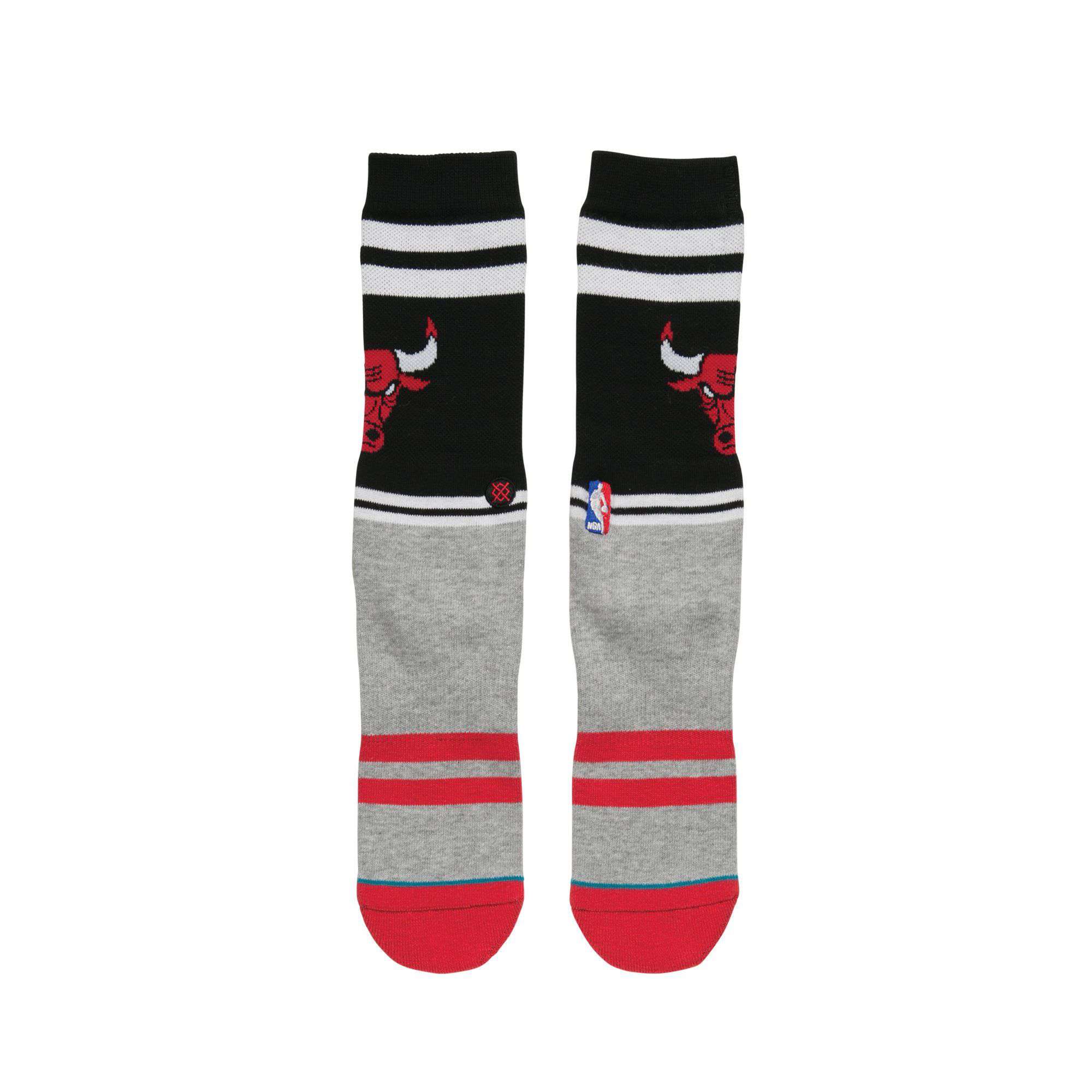 Stance Socks Chicago Bulls Stance NBA City Gym Crew Socks - Black