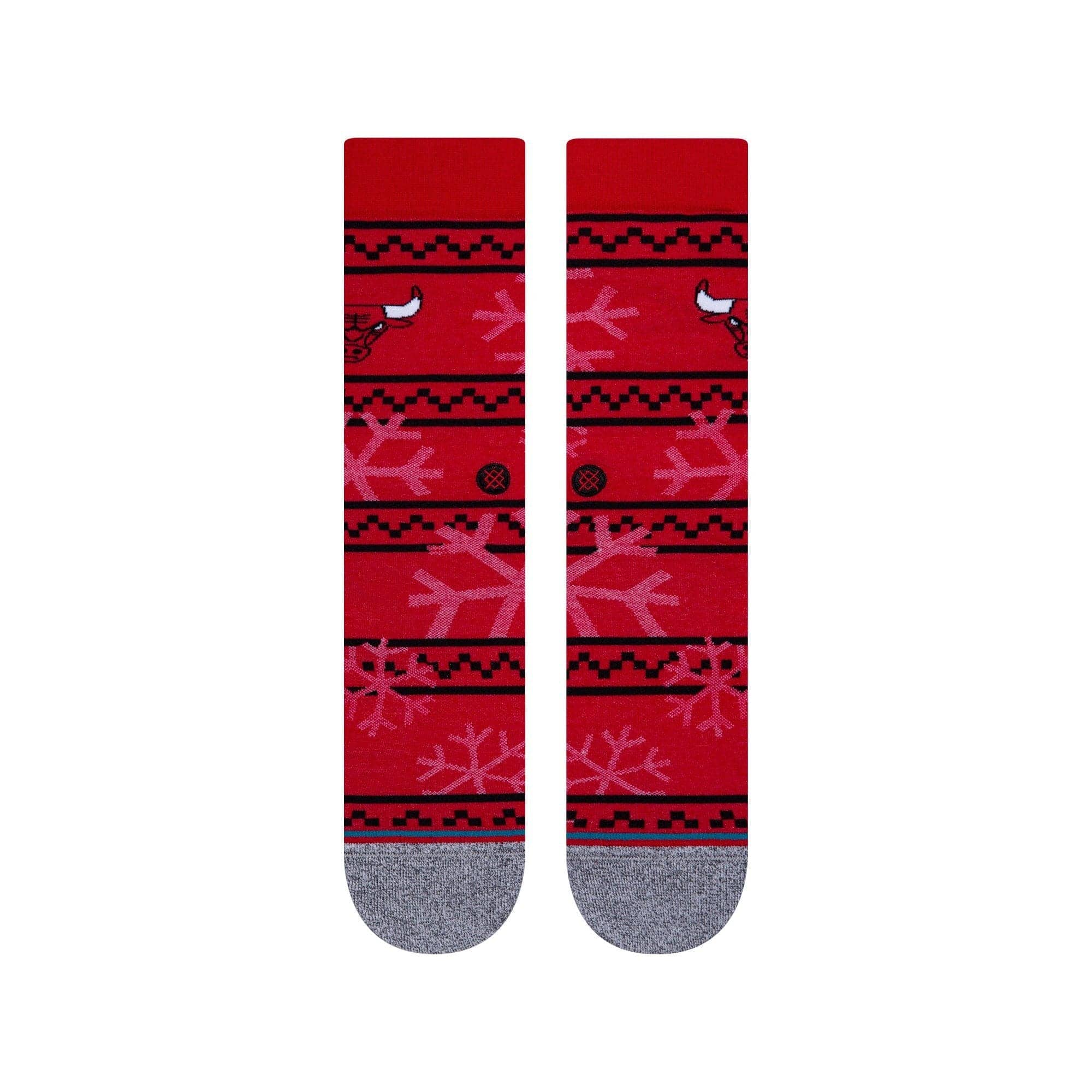 Stance Socks Large (9-12 US) Chicago Bulls Stance NBA Team Frosted Crew Socks - Red