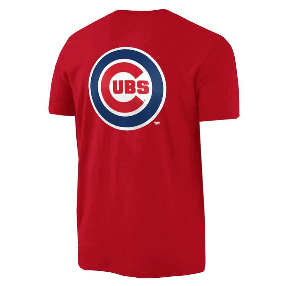 Majestic Athletic T-Shirts Chicago Cubs Majestic MLB Jeaner Logo T-Shirt - Mars Red