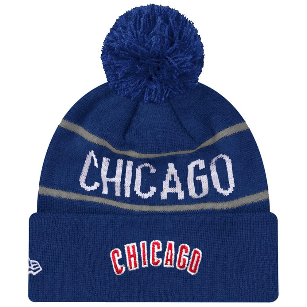 New Era Beanies Chicago Cubs New Era MLB Grey Stripe Knit Beanie - Blue