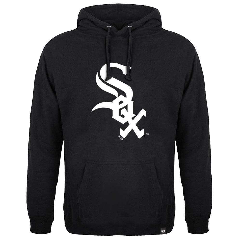 47 Brand Jumpers Chicago White Sox '47 MLB Black & White Headline Hoodie Jumper - Black