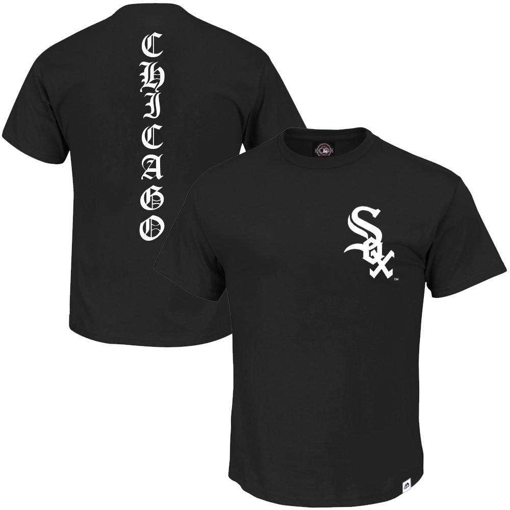Majestic Athletic T-Shirts Chicago White Sox Majestic MLB Gothley T-Shirt - Black