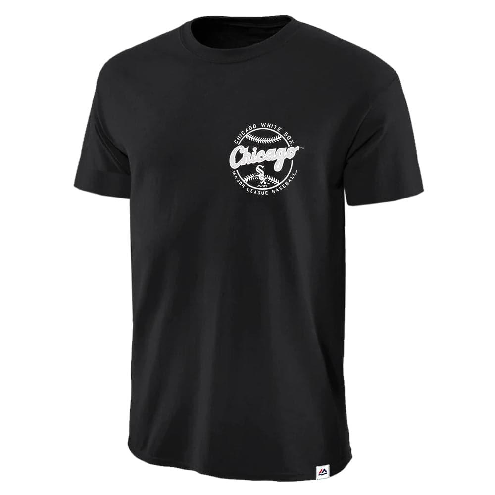 Majestic Athletic T-Shirts Chicago White Sox Majestic MLB Kardy T-Shirt - Black