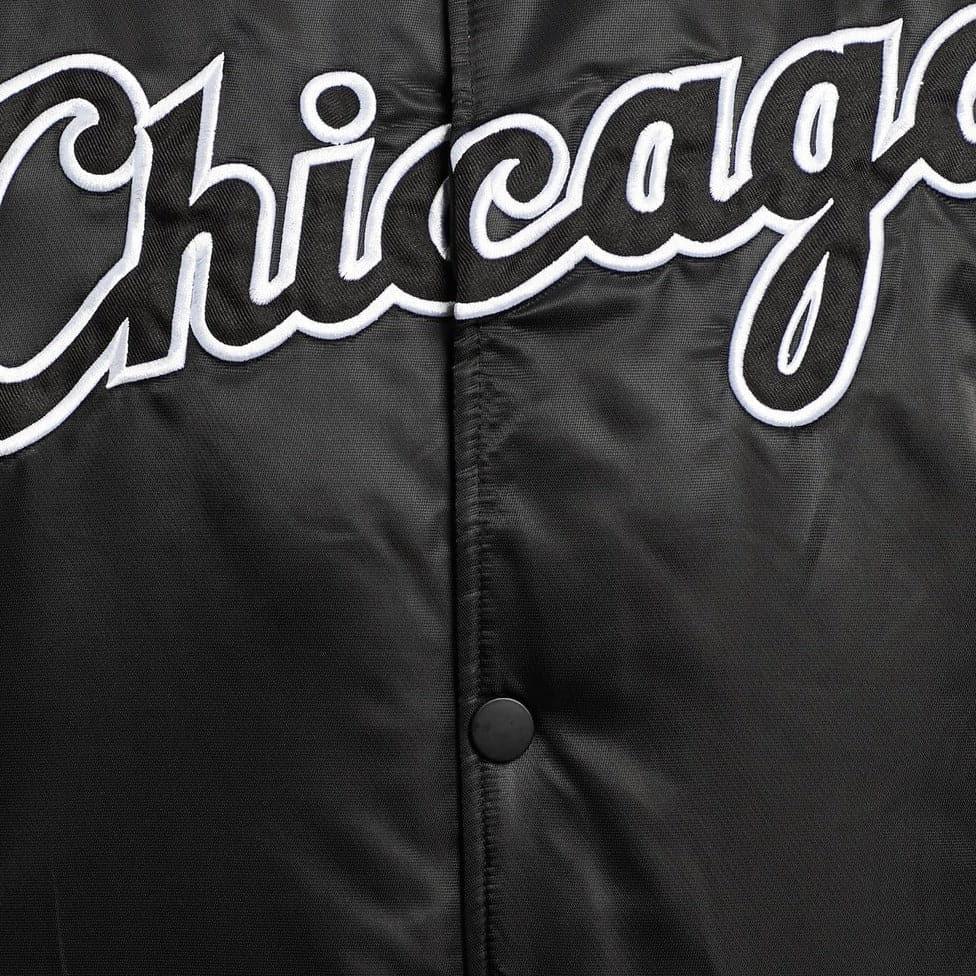 Majestic Athletic Jackets Chicago White Sox Majestic MLB Team Bomber Jacket- Black