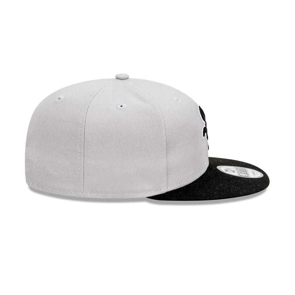 New Era Caps Adjustable M/L Chicago White Sox New Era MLB Team Interchange 2 Tone 9FIFTY Snapback Hat - Grey/Black