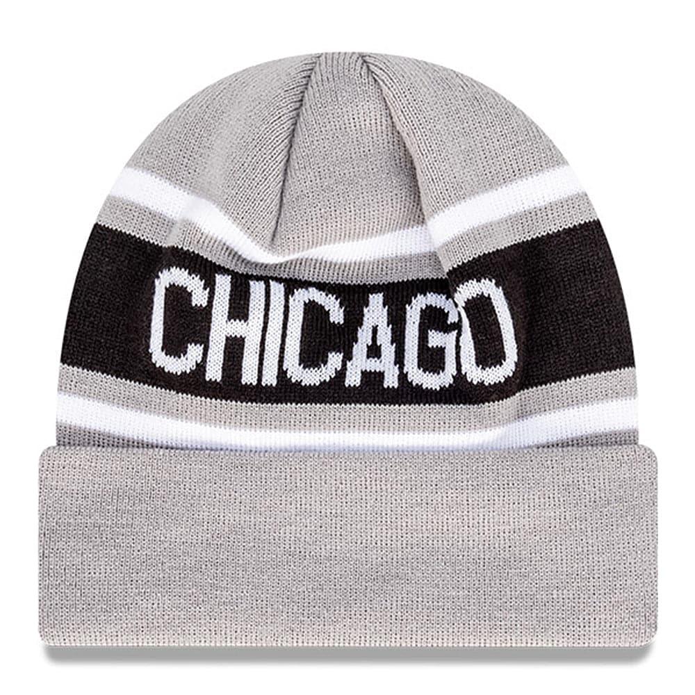 New Era Beanies Chicago White Sox New Era MLB Team Outline Thin Knit Beanie - Grey