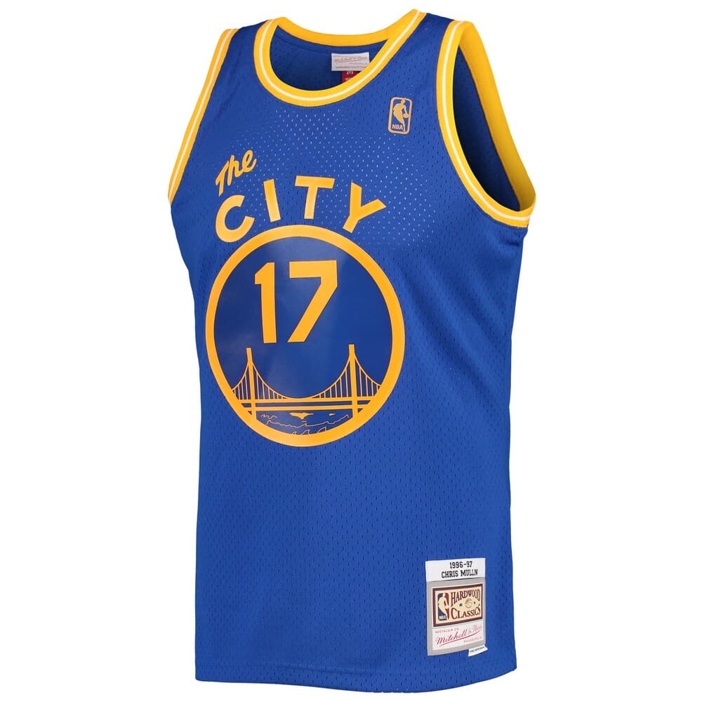 Mitchell And Ness Jerseys Chris Mullin Golden State Warriors Mitchell & Ness NBA 96-97 Swingman Jersey - Blue