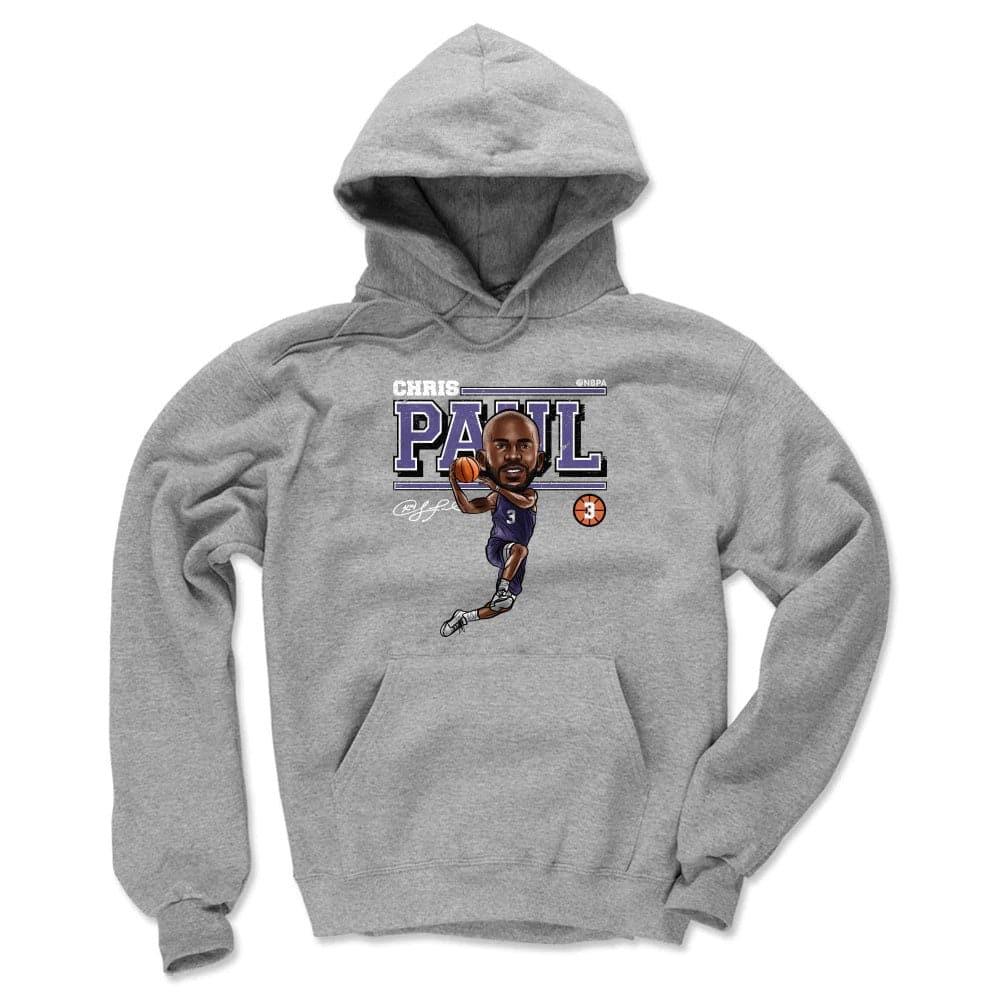 500 Level Jumpers Chris Paul Phoenix Suns 500 Level NBA Cartoon Hoodie Jumper - Grey